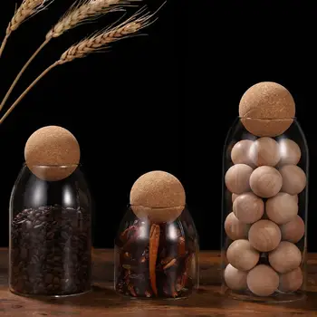 

3pcs Glass Storage Tank High Borosilicate Glass Transparent Sealed Cans Storage Jars Grain Containers for Dining Room Home