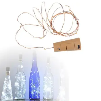 

Wine Cork Lights Wine Bottle Stopper Light String 2 Meters 20 Head Led Cork Crafts Decoration Lights Holiday Party Decoration