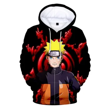 

Hot Sale Harajuku anime Naruto men and women hoodies sweatshirt fashion Clothes Sasuke spring/autumn Kakashi 3D casual pullover