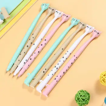 

Creative stationery cute cartoon high cat gel pen pen black core pen