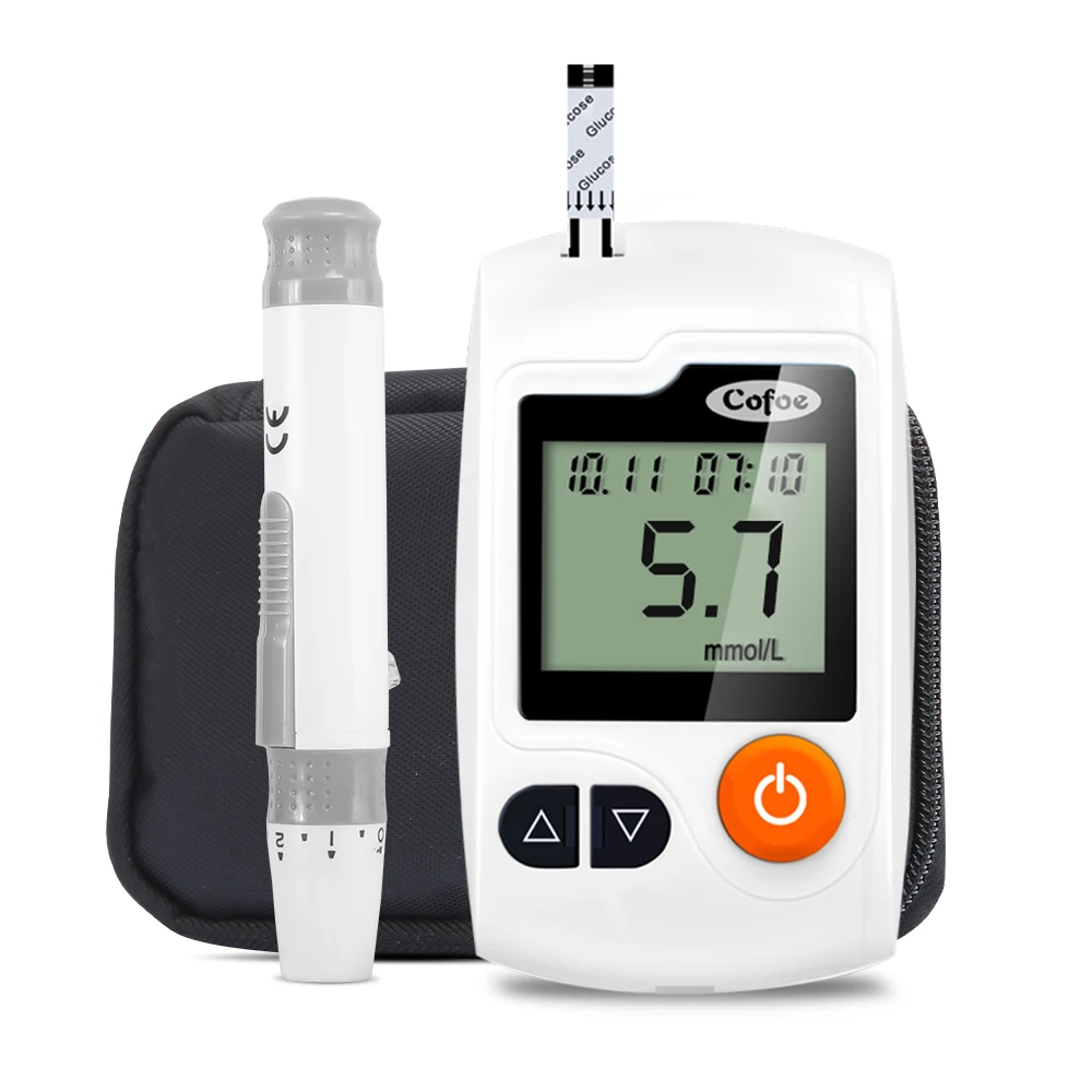 Cofoe Yili Blood Glucose Meter Test Strips Lancets Needle Diabetic Tester Medical Blood Sugar Monitor Glucometer People