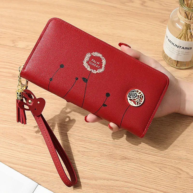 Кожаные женские кошельки простой кошелек для долларов высококачественный