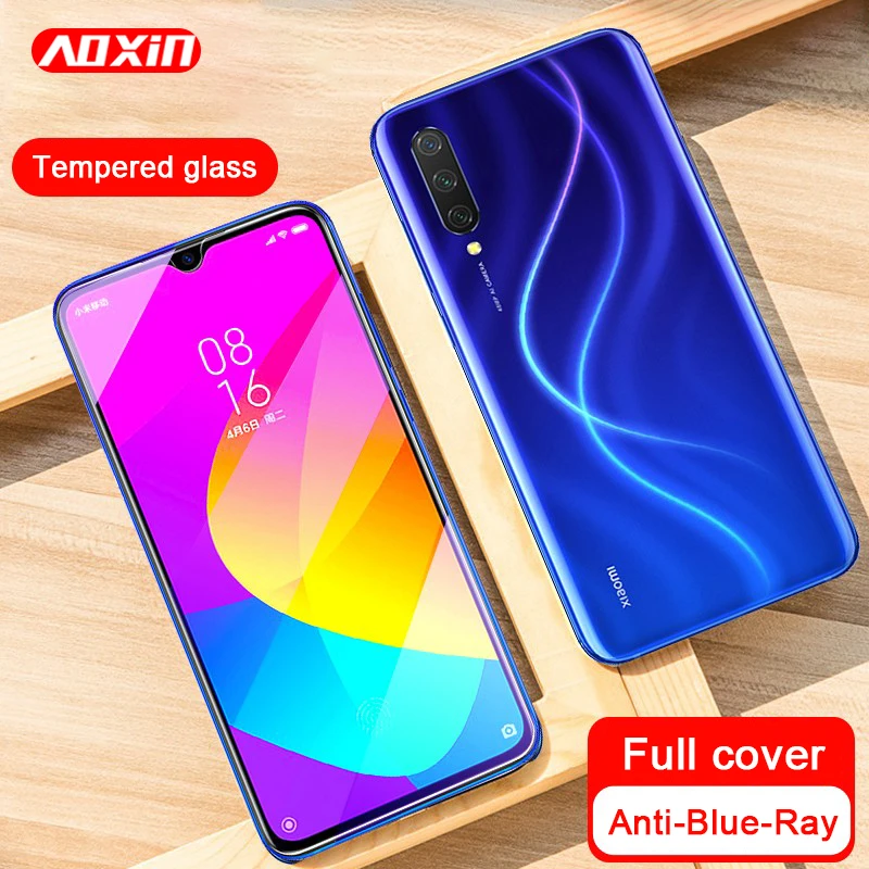 

AOXIN 9H Full Cover Tempered Glass For Xiaomi Mi 9 se CC9 cc9e Screen Protector On The For Xiaomi CC9 Mi 9 Protective Glass Film