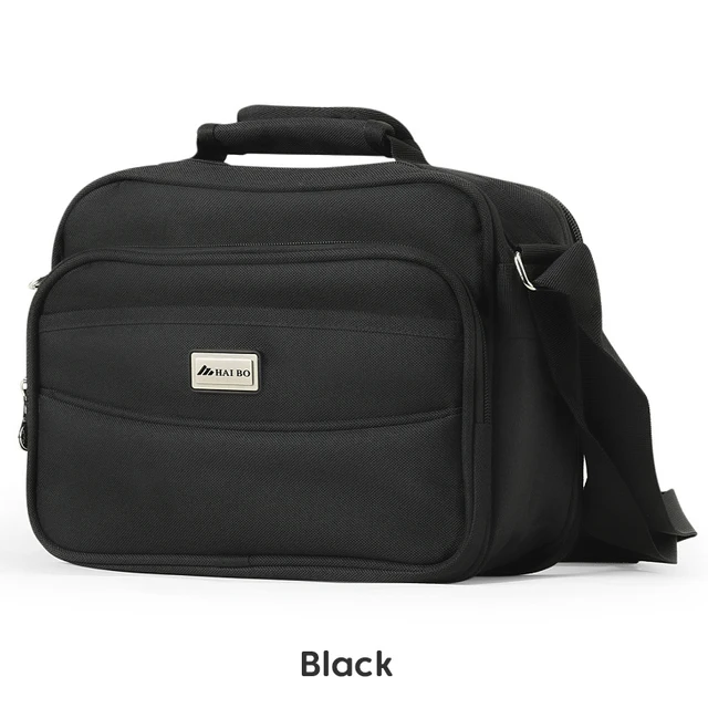 GREATOP Multi-Packet Business Men Messenger Bag Oxford Waterproof  Male Shoulder Bags Travel Crossbody Bags Men Handbag Y0027 Black-2