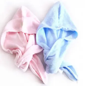 

1pc Easy Use Bath Towel Long Hair Dry Hat Cap Quick Drying Home Travel Bath Tool Beauty Lady Bathroom Tool