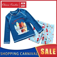 Купальный костюм для детей с длинными рукавами; детский купальный костюм UPF50; солнцезащитный Рашгард для мальчиков; пляжная одежда для купания; купальный костюм для мальчиков