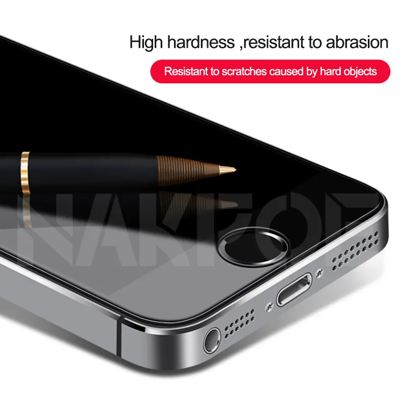 9D закаленное стекло для Apple iPhone 5S 5 SE защита экрана Анти-взрыв защитная пленка, стекло для iPhone 5S, SE 4S стекло