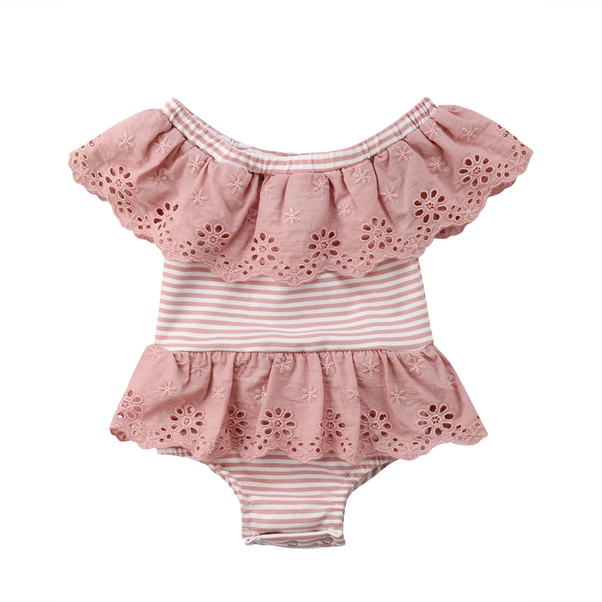 Emmababy для маленьких девочек одежда новорожденных кружевная боди-комбинезон