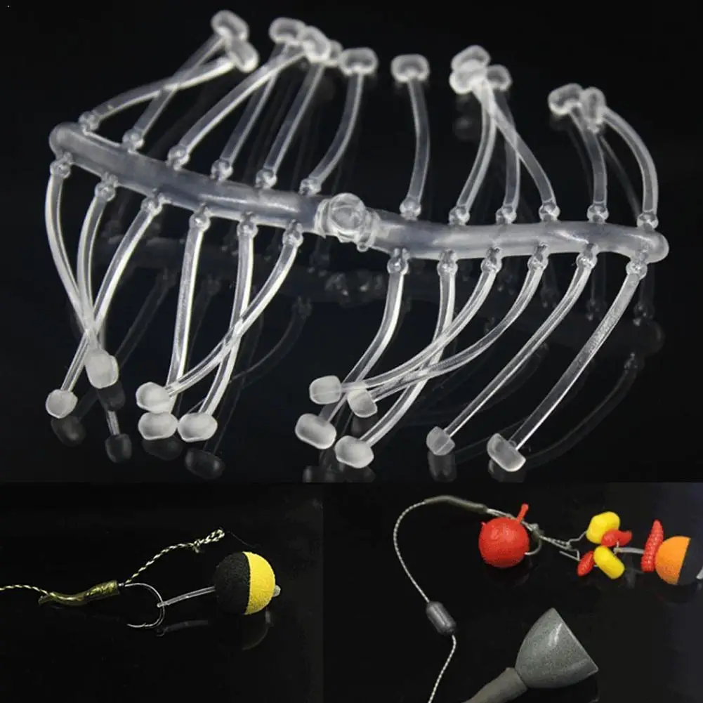 1Set Carp Fishing Stops European Style Hair Rigs Stopper Hook Carp Tackles Soft Rigid Fishing Bait Rigging Accessories Hold O2H5