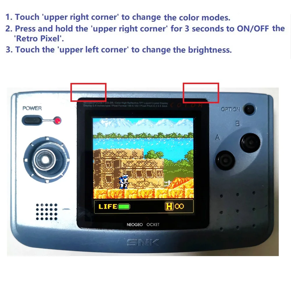 Lcd para Ngpc Lcd para Neogeo Super Versão Grande Tela Ips Backlight Bolso Cor Game Console Osd - Image 2
