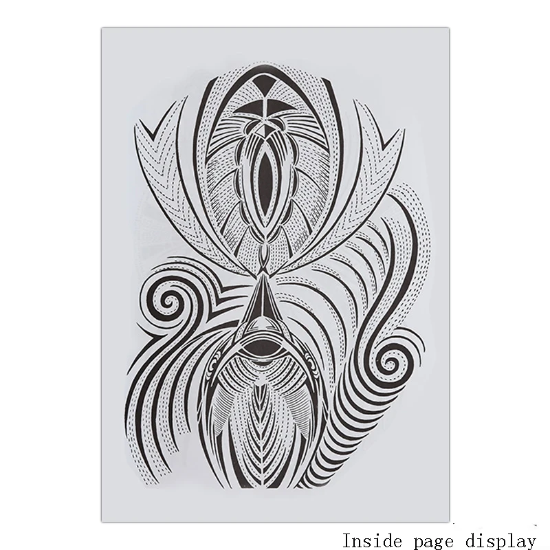 А4 тату-книга с рисунком Феникса, китайская тотемная тату-книги, татуировки, Рукописные татуировки, атласы, тату, аксессуары