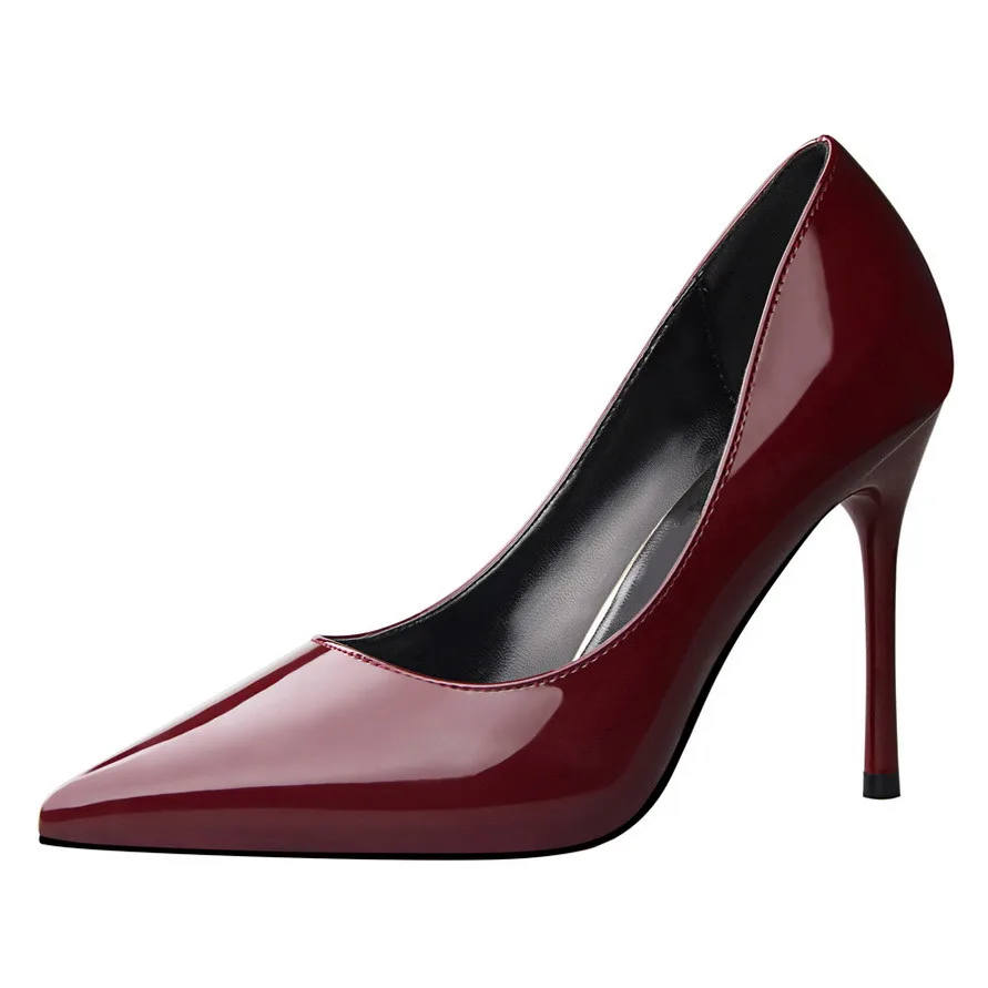 

New Spring Brand Women Shoes Pumps High Thin Heels Pointed Toe 6 Color Sexy Fashion Nightclub Female Shoes DS-C0005