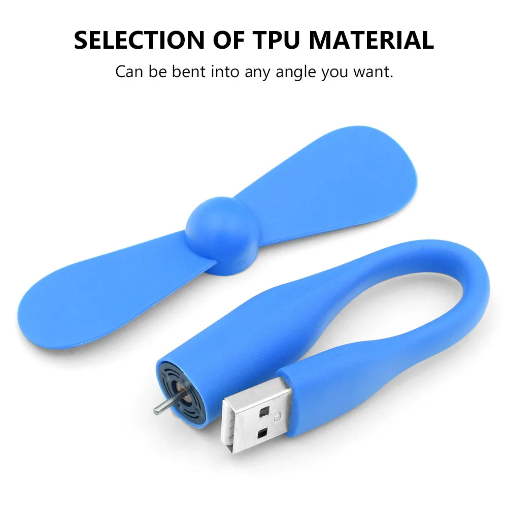 YCDC гибкий красочный 5V мини USB вентилятор питание от планшетов ноутбуков банки
