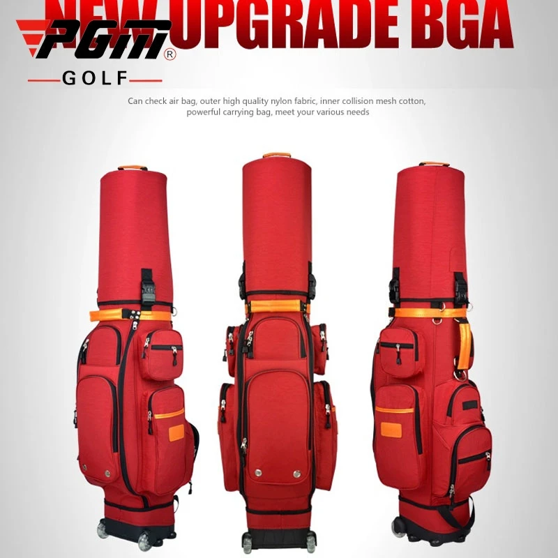 Multifunctional Golf Travel Bag Wheels Stand Caddy Airbag Flight Aviation Big Capacity Cart Staff Bags D0644 | Спорт и развлечения