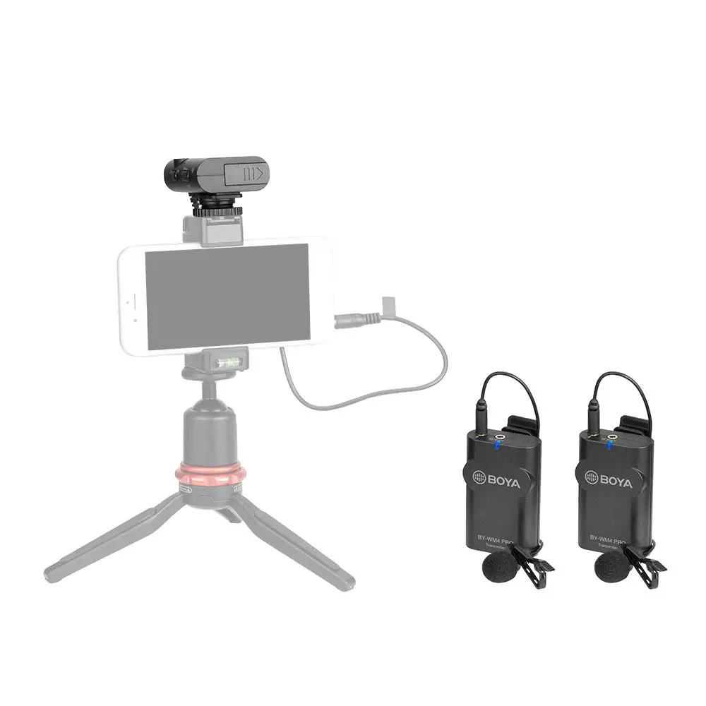 BOYA BY-WM4 Pro K2 K1 телефон беспроводной Lav микрофон видео аудио петличный микрофон для DSLR камеры DV смартфон Vlog прямая трансляция
