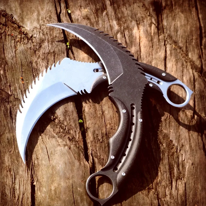 Военный керамбит HS Tools тактический нож с фиксированным клинком ножнами Kydex для