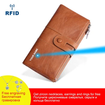 

2020 Luxury Ladies Wallet Genuine Leather Phone Clutch Cow Leather Housekeeper Designer Purses & Wallet Free Engraving