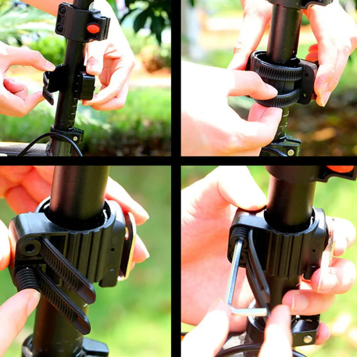 Bike Lock Anti-Theft Hamburger Shaped Mountain Bike Security Folding Chain Lock THJ99