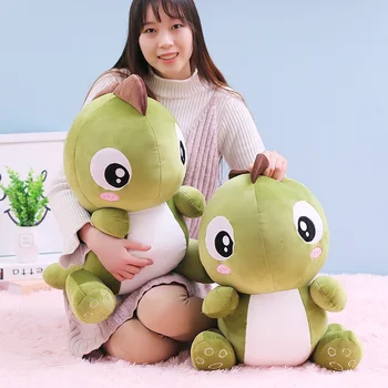 

New Cute Big Eyes Dinosaur Plush Doll Cartoon Stuffed Animal Dino Toy for Kid Baby Doll Soft Sleep Pillow Boy Christmas Gift