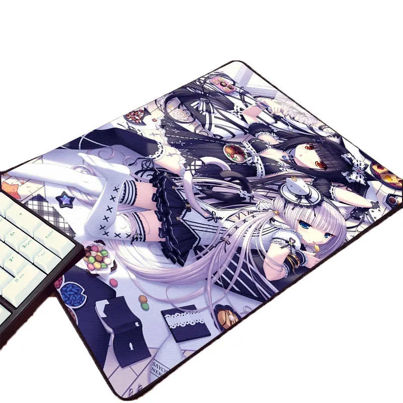 Для любителей аниме креативный Diy Chocola Nekopara коврик для мыши ACG игровой ПК компьютерный Galgame геймер Настольный коврик для мыши - Цвет: 250X200X2MM