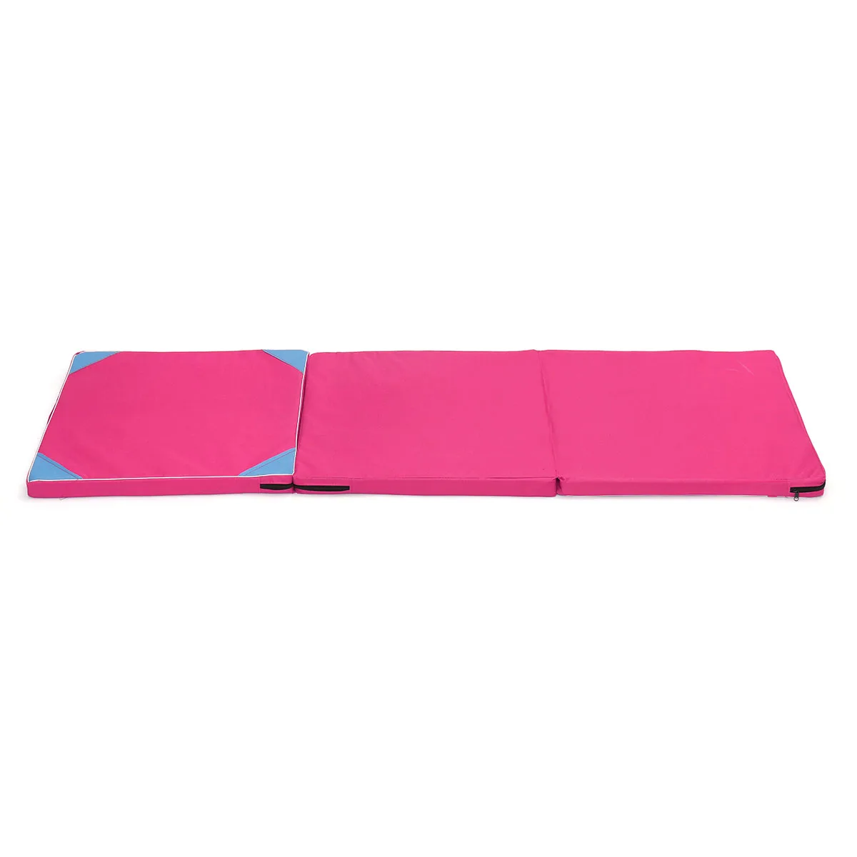 Yoga Mat Non Slip Folding Gym Gymnastics Mat Dance Exercise Fitness Judo Pilates Gym Indoor Outdoor Picnic Mat 180x60x5cm - Цвет: Розовый