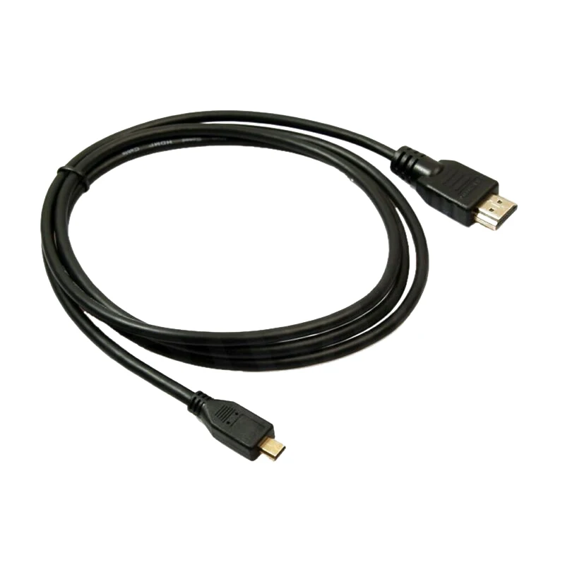 1 шт. Черный Micro HDMI к HDMI кабель 1080p аксессуары для Raspberry Pi 4 Модель B прочный и практичный в использовании
