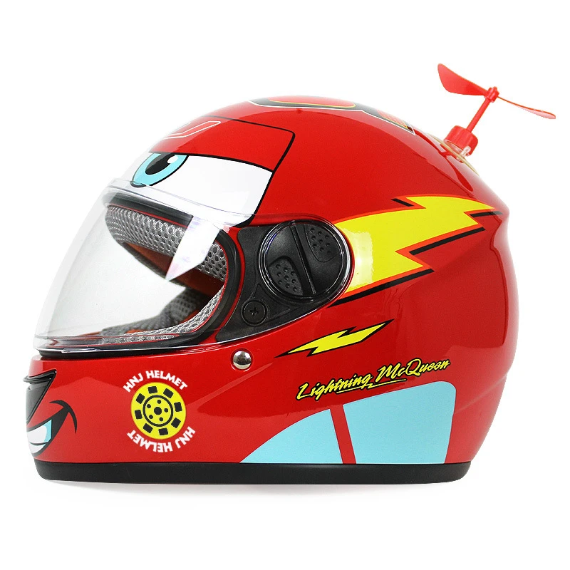 Casco motocicleta con personalidad niños de 6 a 10 años, cascos seguridad para Moto, rojo, amarillo, azul|Cascos| - AliExpress