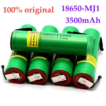 

10-50PCS 100% Original INR 18650 MJ1 3500 MAH 10A DESCARGA li-iony MJ1 18650 bateria C Lula de 3500 MAH baterias + DIY nicke