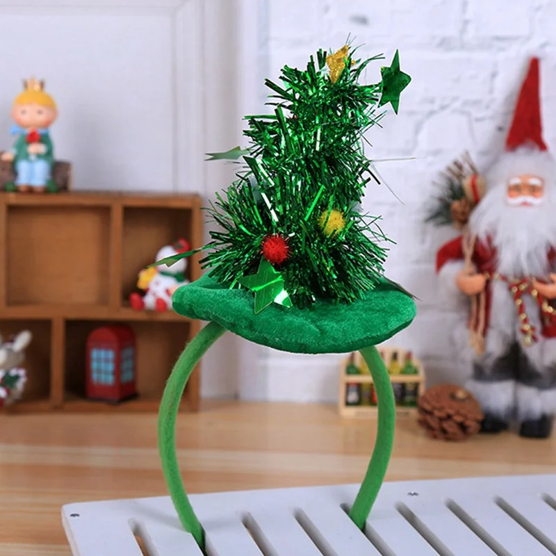 Navidad Рождественская елка повязка на голову год елочные игрушки для украшения для детей Подарки для девочек повязка на голову аксессуары для волос