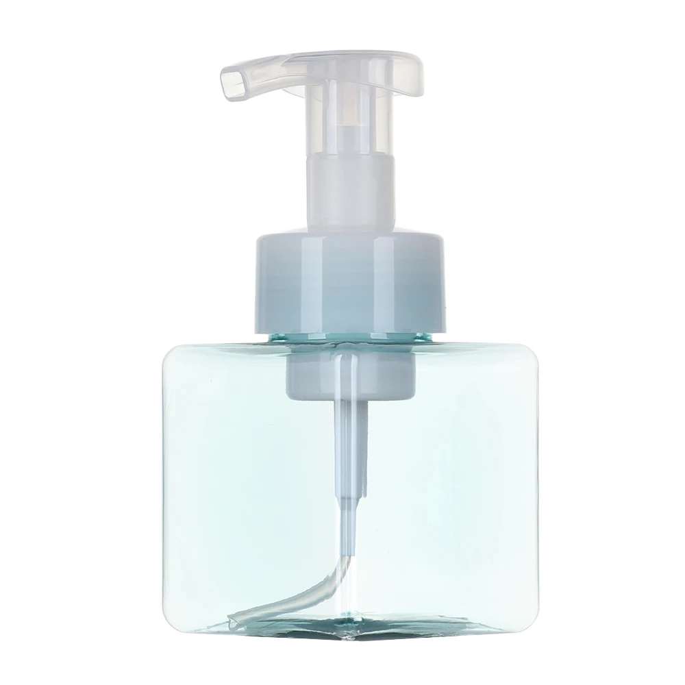 250ml Light Blue 250/450 мл портативный дорожный квадратный мусс бутылка для жидкого мыла емкость для лосьона пресс душ косметический красочный дозатор для мыла - Цвет: 250ml Light Blue