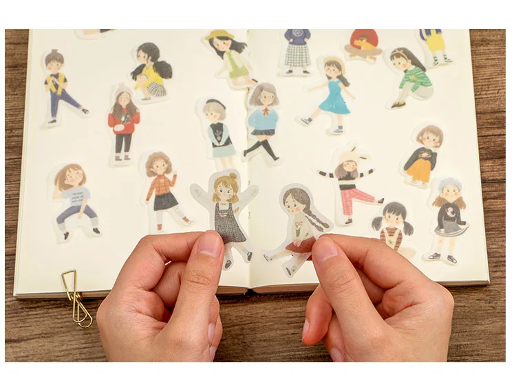 Креативные милые Kawaii наклейки подарок DIY стикеры для украшения дневника акварель мультфильм Скрапбукинг Канцелярские пули журнал
