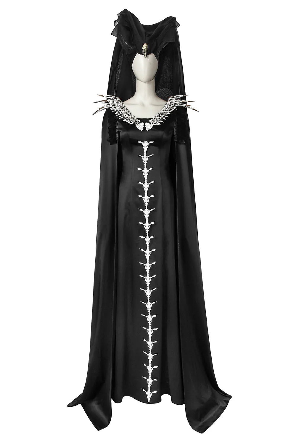 Full set (no wing) Maleficent/маскарадный костюм любовницы зла; Женский карнавальный костюм на Хэллоуин; Анжелина Джоли; Косплей; ONSEN - Цвет: Full set (no wing)