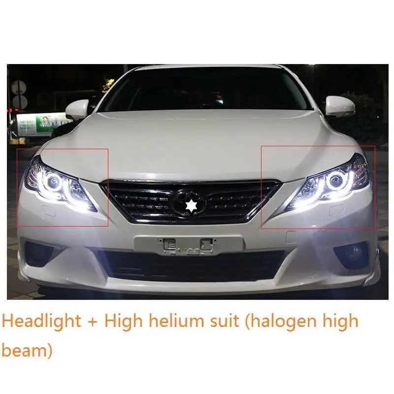 MODEL C Дневные ходовые автозапчасти Drl Luces Led Para Авто Cob фары Задние Автомобильные фары в сборе 10 11 12 13 для Toyota MARK X - Цвет: MODEL C