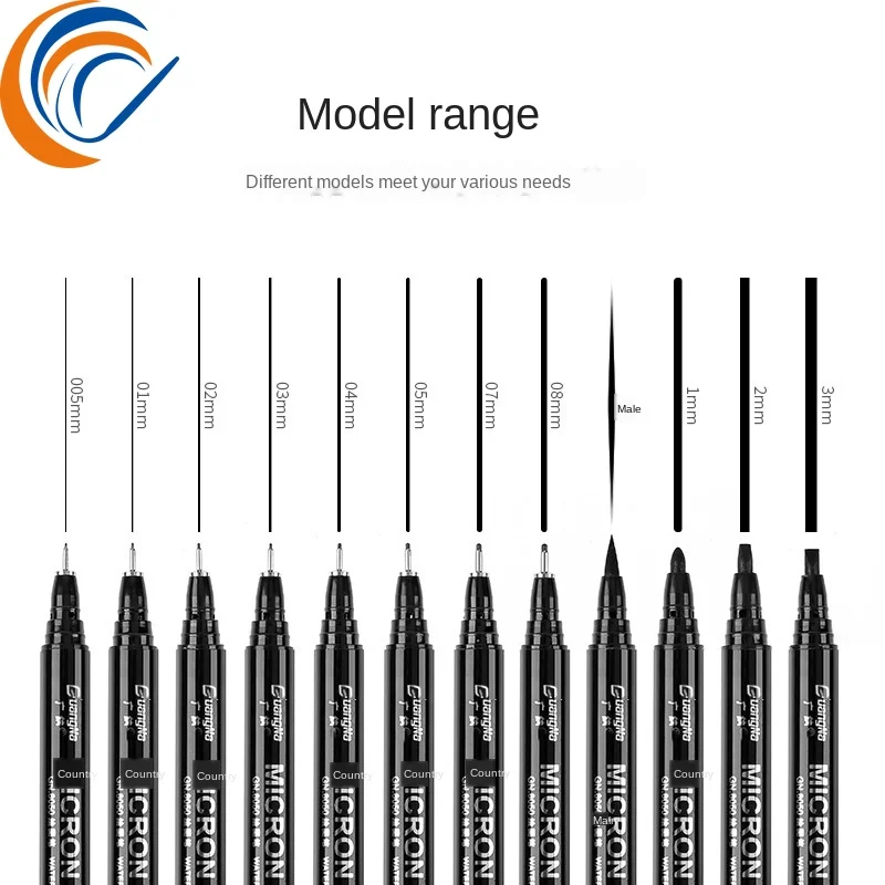 

Waterproof Line Pen 12 PCS PER SET Comic Line Animation Design Paint Line Pen