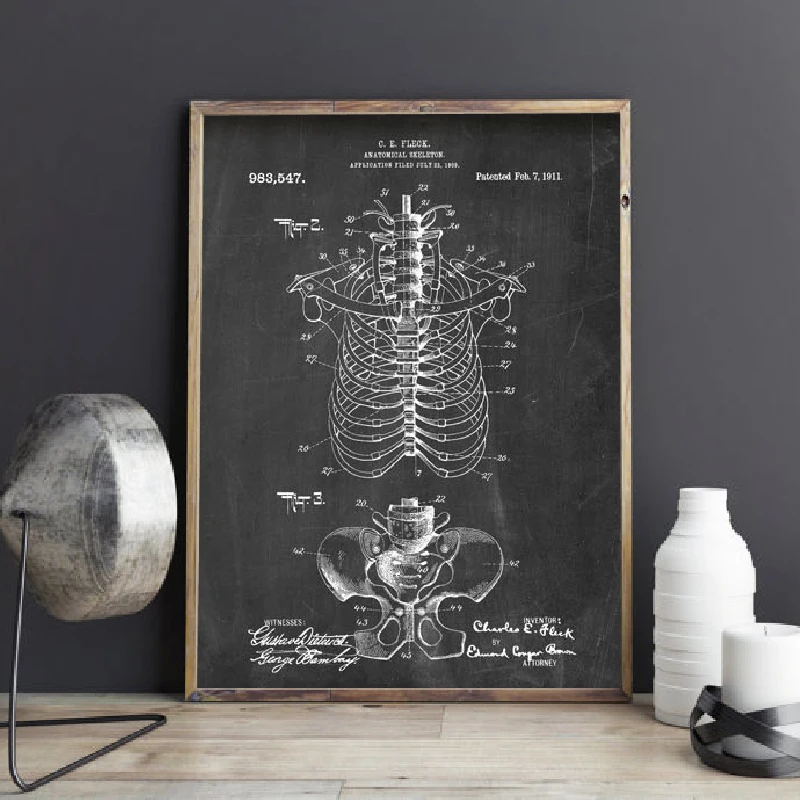 Human-Anatomy-Skeleton-Wall-Art-Canvas-Painting-Vintage-Posters-and-Prints-Medical-Student-Education-Gift-Doctors