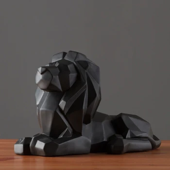 

Nordic Minimalist Creative Geometric Origami Lion Animal Ornaments Home Living Room TV Cabinet Wine Cabinet Decorative Crafts