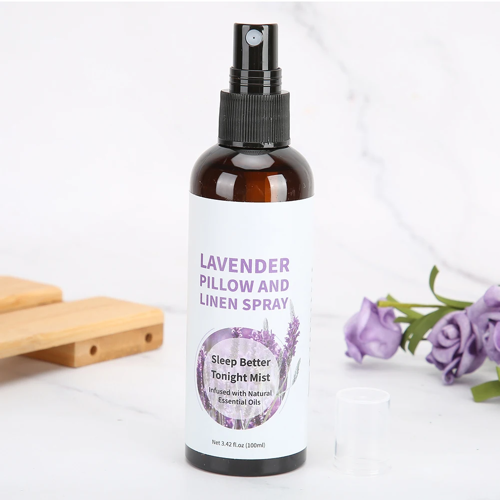MELAO Pillow Spray Lavender Deep Beauty Sleep Pillow Mist Spray Aromatherapy Essential Oil Diffuser for Sleeping 100ml - Image 5
