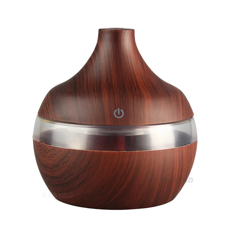 

300ml USB Aroma air Humidifier Aromatherapy Wood Grain 7 Color LED Lights Electric Aromatherapy Essential Oil Aroma Diffuser