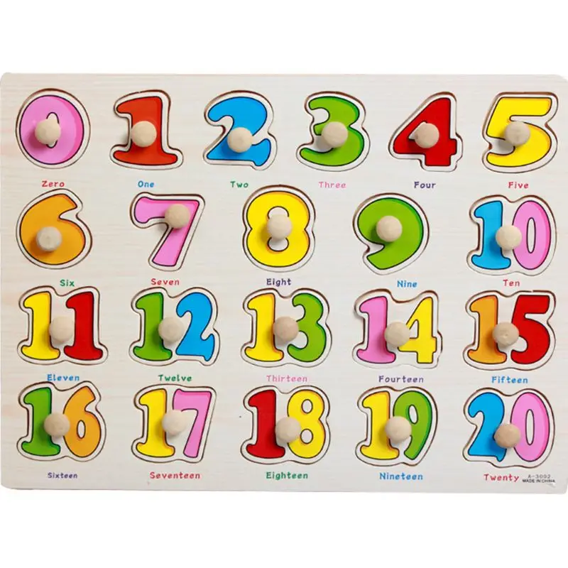 

Baby Letters Numbers Wooden Puzzle Hand Grab Board Alphabet Math Toys Newborn Jigsaw Educational Learning Gifts