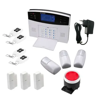 Wireless GSM Home Intruder Security Alarm System With APP Control Voice Prompt SMS Auto Dial PIR Motion Detect Fire Smoke Alarm yobang security english russian spansih voice prompt sim home security wifi gsm alarm system app remote control