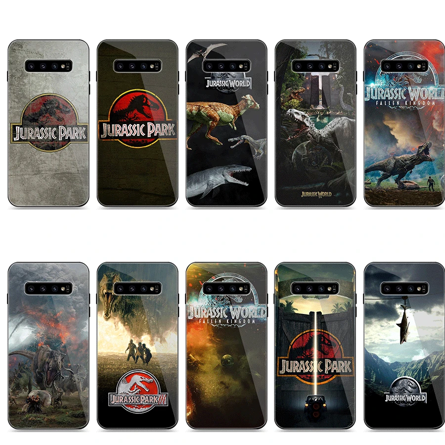 Роскошный чехол для телефона Samsung S7 Edge задняя крышка из закаленного стекла S8 S9 S10