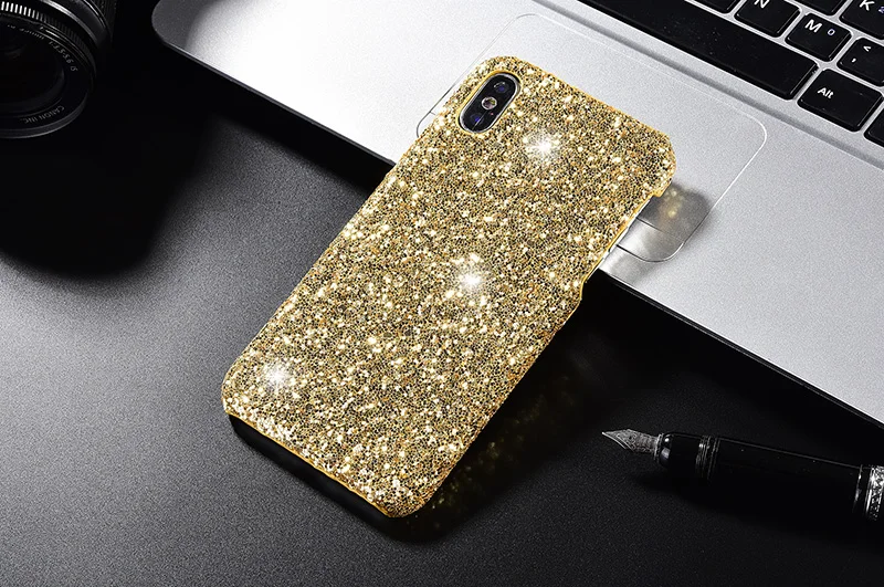 Роскошный блестящий чехол для iPhone 7 8 6 6s Plus Тонкий силиконовый с рисунком X XS Max XR