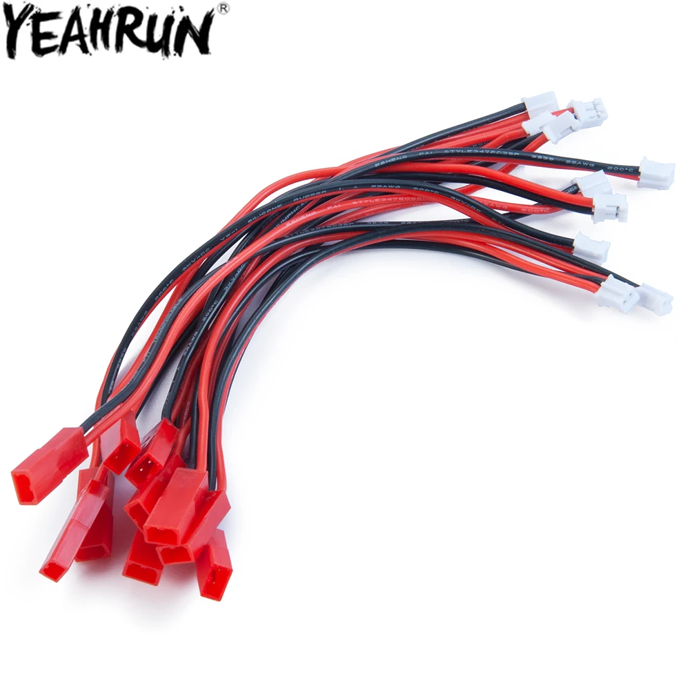 

YEAHRUN 6 шт. JST to PH 2P для E-Flite 120 SR to Blade mCP-X (Ultra Micro) адаптер литий-полимерных аккумуляторов кабели для 1/24 Axial SCX24