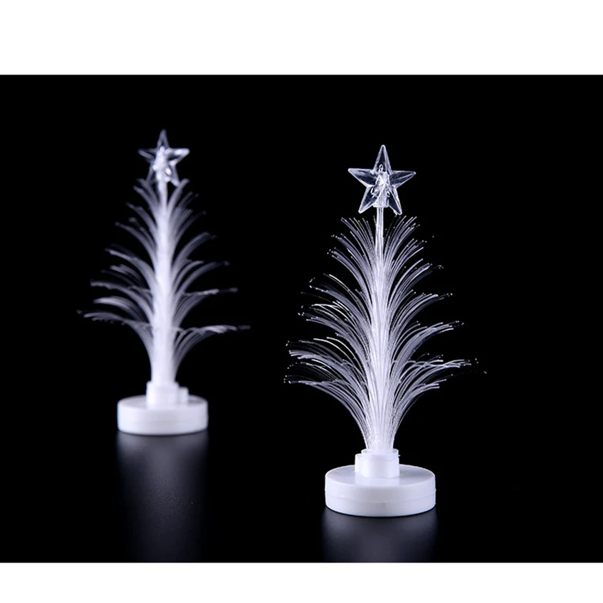 LED Color Changing Fiber Optic Lamp Christmas Tree Star Decoration Night Light for Home Wedding Christmas Party Holiday