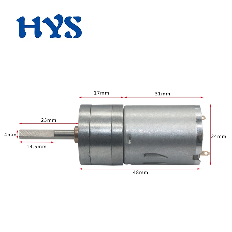 HYS DC 6 в 12 В 24 В вал двигателя Шестерни 25 мм мини электрический 12 Вольт в двигатели редуктор Микро обратный двигатель 25GA-370 фиксированный кронштейн держатель