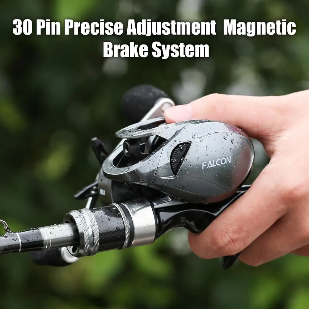 7.2:1 8.1:1 High Speed Baitcasting Reel 190g Super Long Casting Fishing Max Drag Power 18LB Carp Fishing Tackle Dropsipping