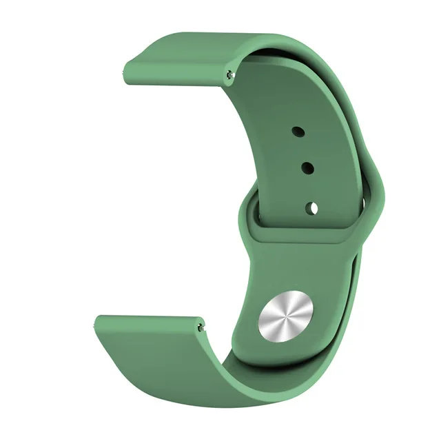 Для samsung Galaxy Watch 46 мм ремешок 22 мм силиконовый сменный ремешок на запястье для gear S3 Frontier классический ремешок 20 мм S2 ремешок на запястье - Цвет: Army Green