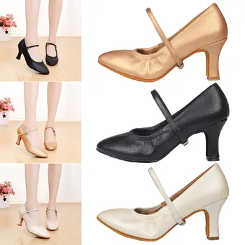 

High Quality Women Girls Ballroom Dancing Shoes Latin Modern Tango Dance High Heel Shoes M88