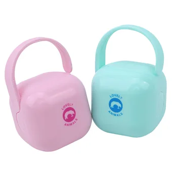 

High Quality Personalized Portable Pacifier Storage Box Nipple Dustproof Soother Container Baby Washable Custom Pacifier Box