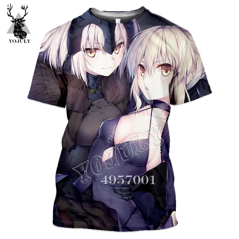 14 YOJULY Fate/stay night 3D принт аниме веселое Harajuku футболка мужские уличные футболки летние унисекс повседневные топы с короткими рукавами Y487 - Цвет: 14